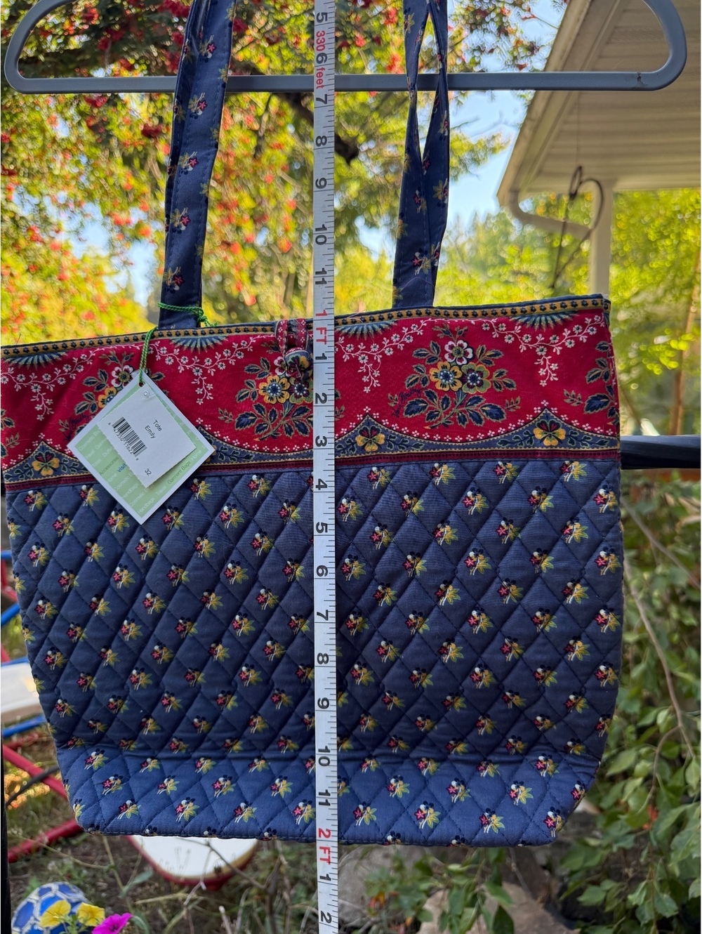 Vera Bradley Quilted Floral Tote Bag